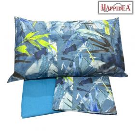 Lenzuola Happidea Lenzuola Matrimoniale Teich Blu Made In Italia