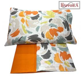 Lenzuola Happidea Lenzuola Matrimoniale Flecken Arancio Made In Italia