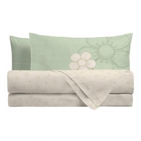 THUN Completo Lenzuola Iconic Green Matrimoniale