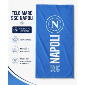 Telo Mare SSC Napoli In Spugna Prodotto Ufficiale Cm 80x 160 Var B