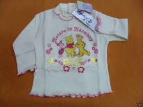 T- SHIRT DISNEY INTERLOCK CALDO COTONE TG 9 MESI PANNA