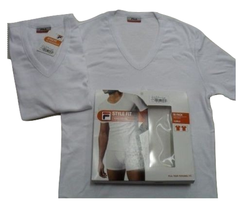T-Shirt Uomo Fila 2 Pezzi Scollo a V Articolo 46068 Prezzo Offerta