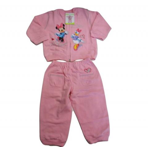 Tutina Disney Tuta Felpa 2 Pezzi Con Zip Minnie e Daisy Articolo 10963