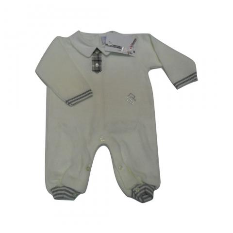 Tutina Per Neonato La Margherita Misto Lana 39417 Rombi