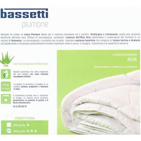 Piumino Bassetti Singolo In Microfibra Bassetti Time In Aloe Vera