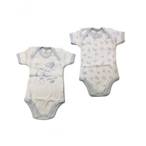 Body Neonato Caldo Cotone Manica Corta Nazzareno Gabrielli 2 Pezzi Articolo 209