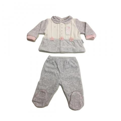 Tutina Ciniglia Neonata 2 Pezzi Les jolies Disegno 244/13