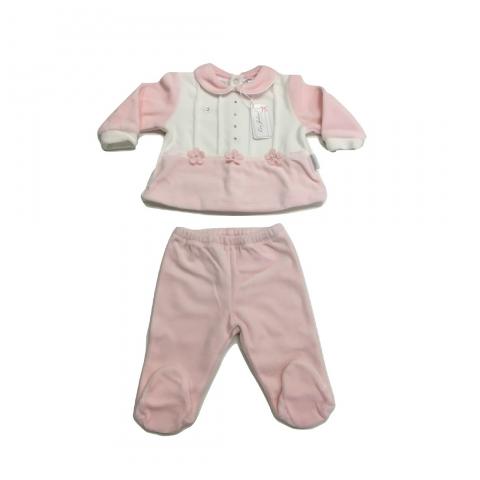 Tutina Ciniglia Neonata 2 Pezzi Les jolies Disegno 244/13