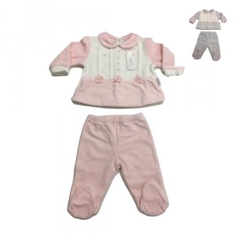 Tutina Ciniglia Neonata 2 Pezzi Les jolies Disegno 244/13