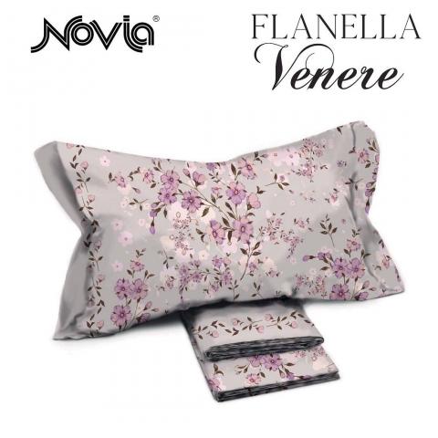 Lenzuola Flanella Matrimoniale Novia Miranda Puro Cotone Da 140 Grammi