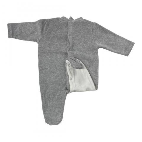 Tutina Ciniglia Neonato Disney Topolino WQ3055 Con Ricamo Grigio