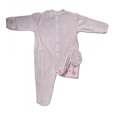Tutina Ciniglia Neonato Disney Minnie WQ3049 Con Ricamo Rosa