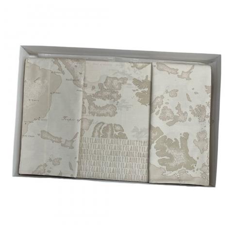 Lenzuola Prima Classe Alviero Martini Lenzuolo Copriletto Geo White