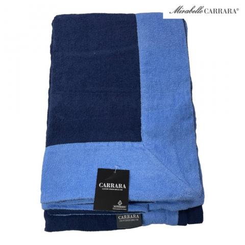Telo Mare Bagno Doccia Piscina Carrara Articolo Voyage In Microspugna Blu