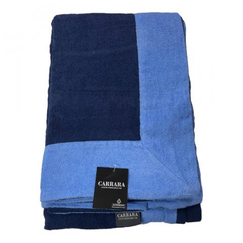 Telo Mare Bagno Doccia Piscina Carrara Articolo Voyage In Microspugna Blu