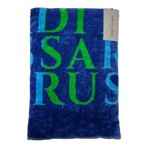 Telo Spiaggia Mare Trussardi Heatmap Blue cm 95x180