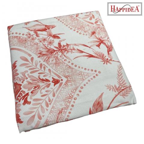 Copriletto Matrimoniale Happidea Azur Arancio Piquet Puro Cotone Made In italy
