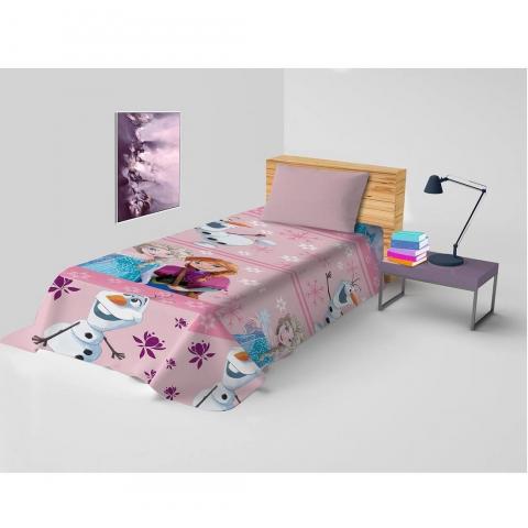 Copriletto Singolo Disney Frozen In Puro Cotone