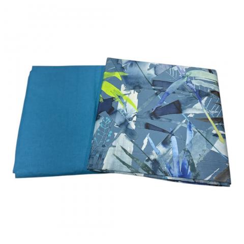 Lenzuola Happidea Lenzuola Singola Teich Blu Made In Italia