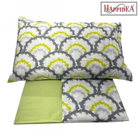 Lenzuola Happidea Lenzuola Matrimoniale Chlamis Verde Made In Italia