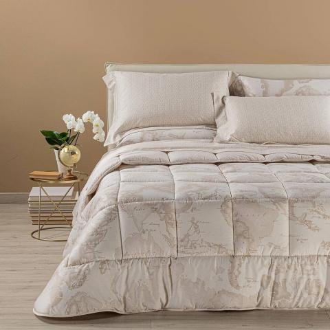 Trapunta Matrimoniale Geo White Alviero Martini Prima Classe