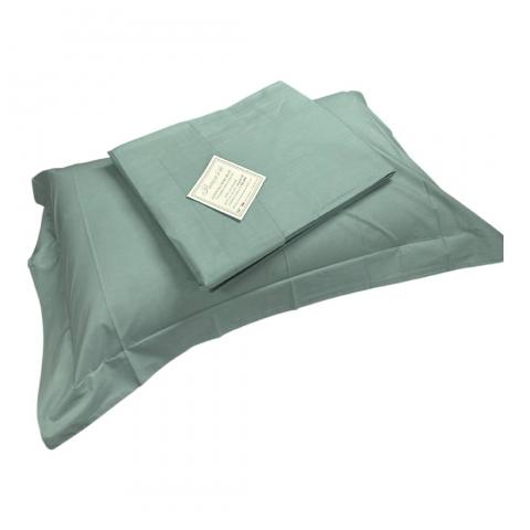 Lenzuola Matrimoniale Percalle Tessier Elite Verde Made In Italia Angoli Cm 30