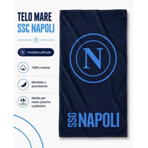 Telo Mare SSC Napoli In Spugna Prodotto Ufficiale Cm 80x 160 Var D