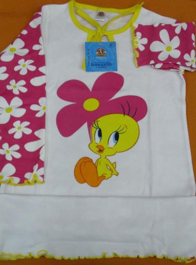 TITTY CAMICIA BIMBA by BASSETTI DIS. FLOWERS TG.2/4ANNI