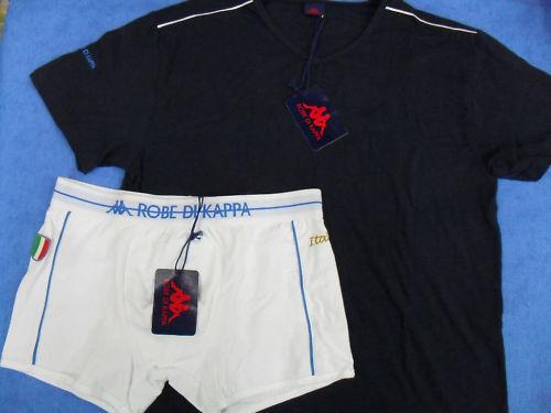 BOXER ROBE DI KAPPA + T SHIRT TAGLIA 5 BLU 