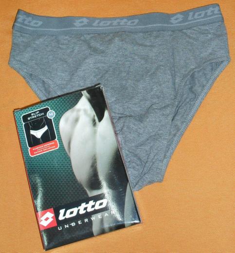SLIP STRETCH LOTTO UOMO TAGLIA 7 GRIGIO MELANGE