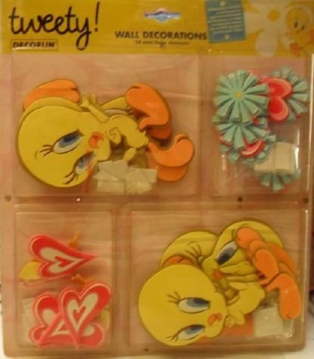 Sagome Titty Tweety Decorazioni Per Camerette 24 Pezzi Totali