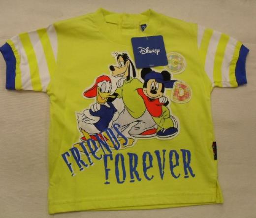 T-Shirt Disney Topolino Bambino Neonato Colore Giallo