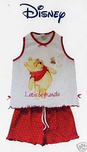 Pigiama Disney Canotta Winnie THe Pooh By Caleffi Sotto Costo