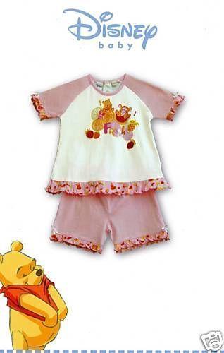 Pigiama Disney Neonata Bambina Winnie THe Pooh Rosa By Caleffi Sotto Costo