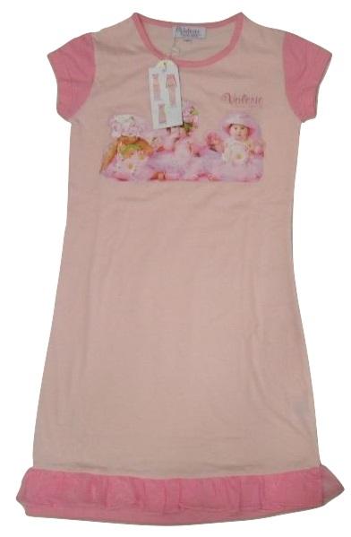 Camicia Notte Bambina Bimba Valerie Tabor Smith Giro Manica Art 712 Sotto Costo