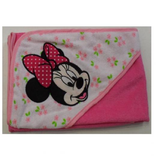 Triangolo Topolino Minnie Neonato Disney In Microfibra Con Ricamo