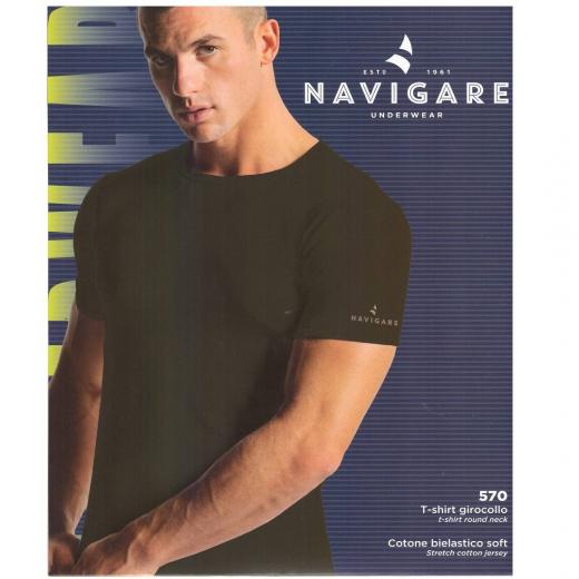 T-Shirt Uomo Navigare Articolo 570 Girocollo Cotone Bielastico