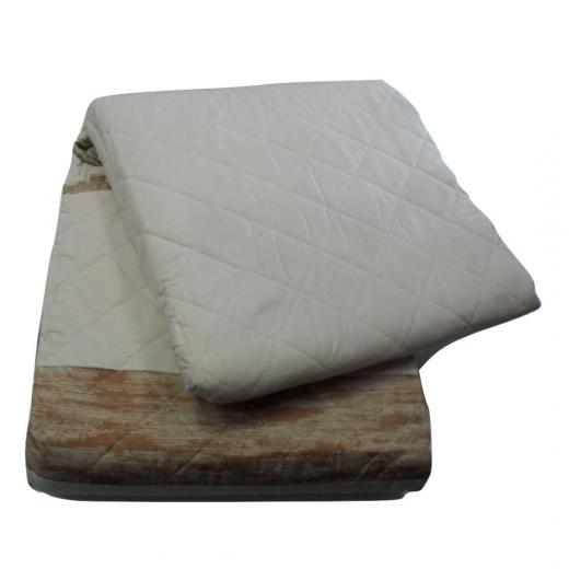 Trapuntino Matrimoniale S e G Articolo Terra Onda Patchwork Panna