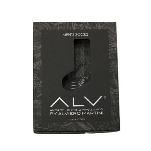 Calzino Uomo Filo Di Scozia Alviero Martini Corto Made In italy Per Cerimonia
