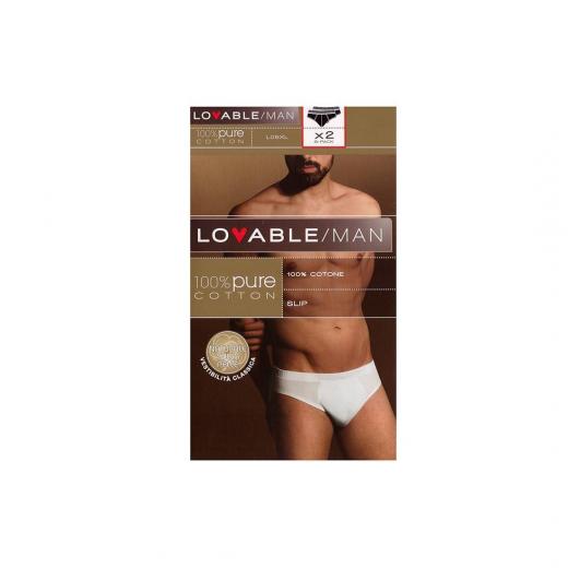Slip Uomo Lovable Modello L05XL Confezone 2 Pezzi Puro Cotone