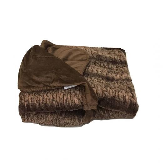 Plaid In Microfibra Wave Cm 130 x 155 Caldo Morbido e Avvolgente