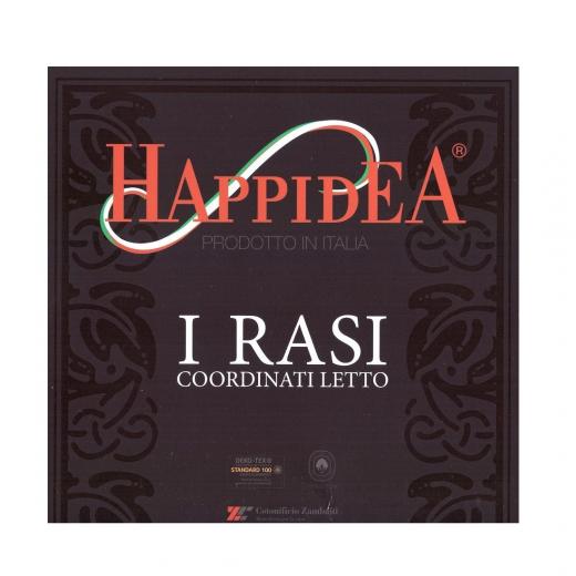Parure Copripiumino Raso Di Cotone Matrimoniale Happidea I Rasi Tinta Unita New