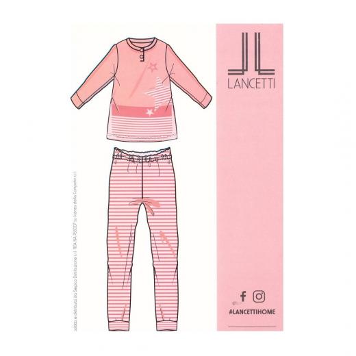 Pigiama Donna Lancetti Coral Pail Morbido PGc002