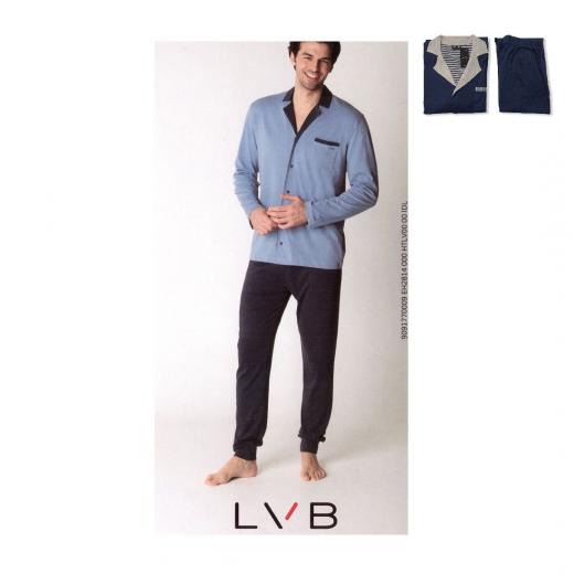 Pigiama Uomo Aperto In Cotone LVB L0B7H Lovable