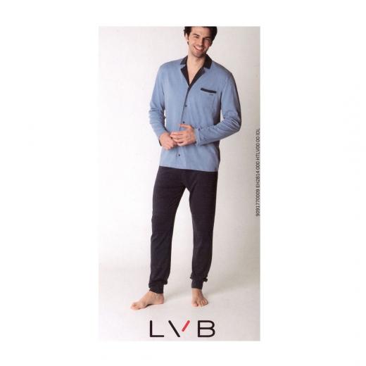 Pigiama Uomo Aperto In Cotone LVB L0B7H Lovable