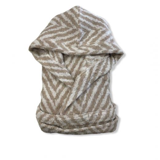 Accappatoio Spugna Con Cappuccio Carrara Art Chevron