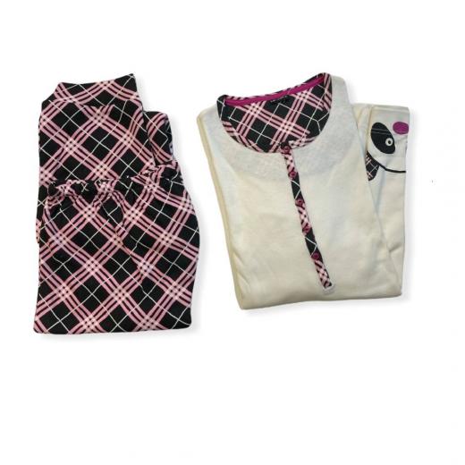 Pigiama Donna Lovable Interlock Caldo Cotone Serafino 09L0BLN