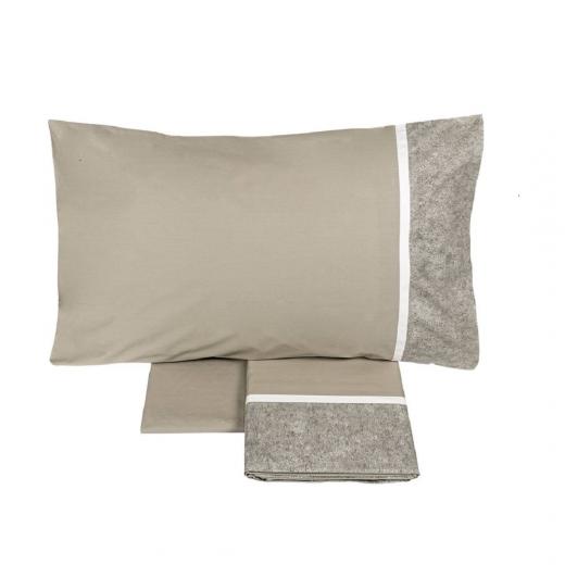 Lenzuola Fazzini Galuchat Matrimoniale Percalle In Cotone Made in Italy