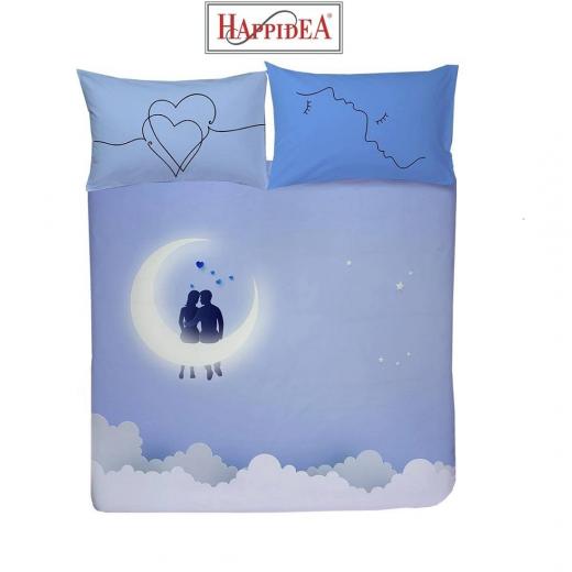 Lenzuola Happidea Lenzuola Copriletto Matrimoniale Stampa Digitale Moonlight