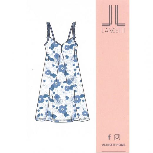 Camicia Donna Lancetti Spallina Puro Cotone Articolo V001